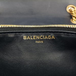 Vintage Balenciaga BB Round Navy velour  shoulderbag | stylenewstar