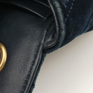 Vintage Balenciaga BB Round Navy velour  shoulderbag | stylenewstar