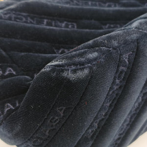 Vintage Balenciaga BB Round Navy velour  shoulderbag | stylenewstar