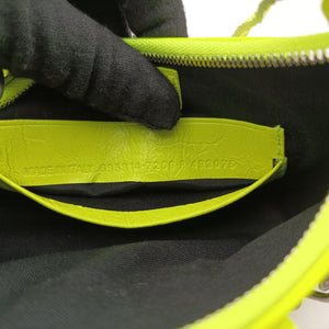 Pre-owned Balenciaga Le Cagole Yellow lambskin  shoulderbag | stylenewstar