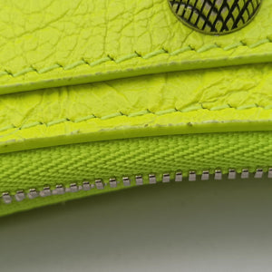 Pre-owned Balenciaga Le Cagole Yellow lambskin  shoulderbag | stylenewstar