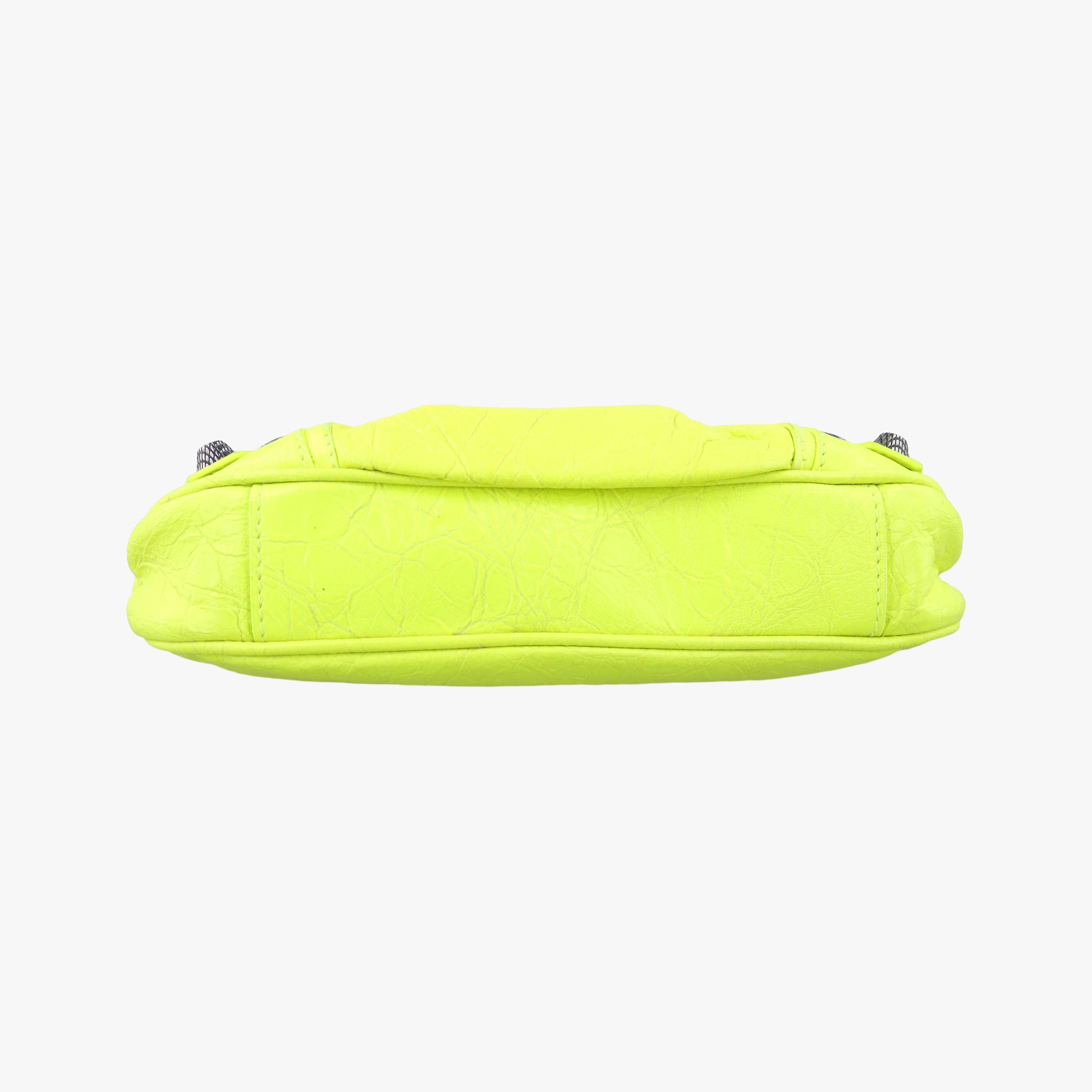 Pre-owned Balenciaga Le Cagole Yellow lambskin  shoulderbag | stylenewstar