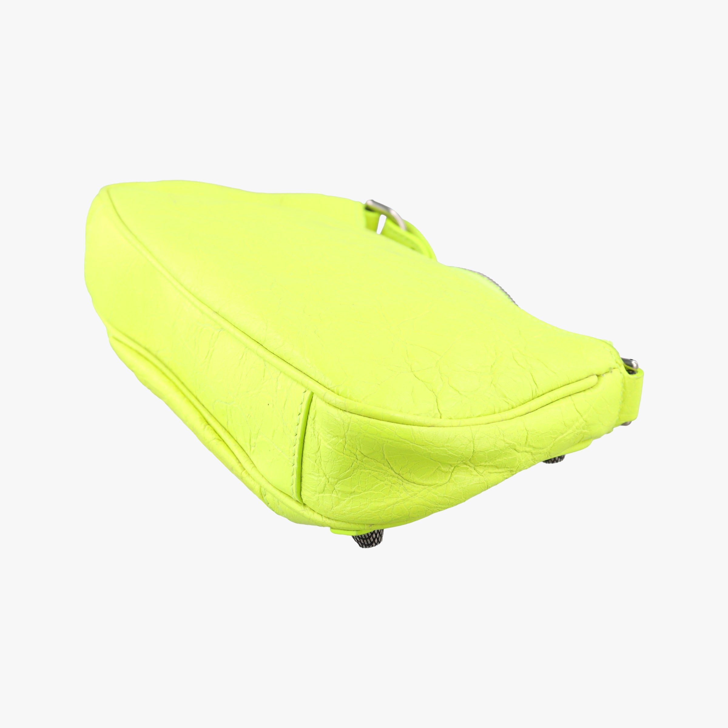 Pre-owned Balenciaga Le Cagole Yellow lambskin  shoulderbag | stylenewstar