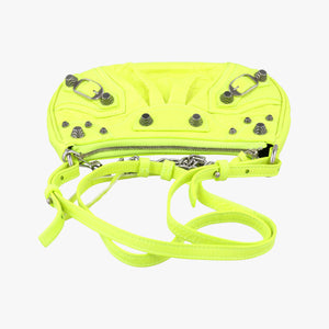 Pre-owned Balenciaga Le Cagole Yellow lambskin  shoulderbag | stylenewstar