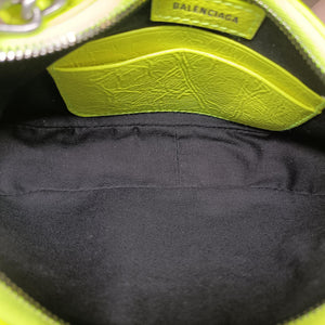 Pre-owned Balenciaga Le Cagole Yellow lambskin  shoulderbag | stylenewstar