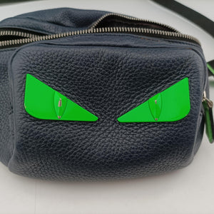 Vintage Fendi Pecan AMOR Logo Navy Leather 7VA446 bum bag/waist bag | stylenewstar