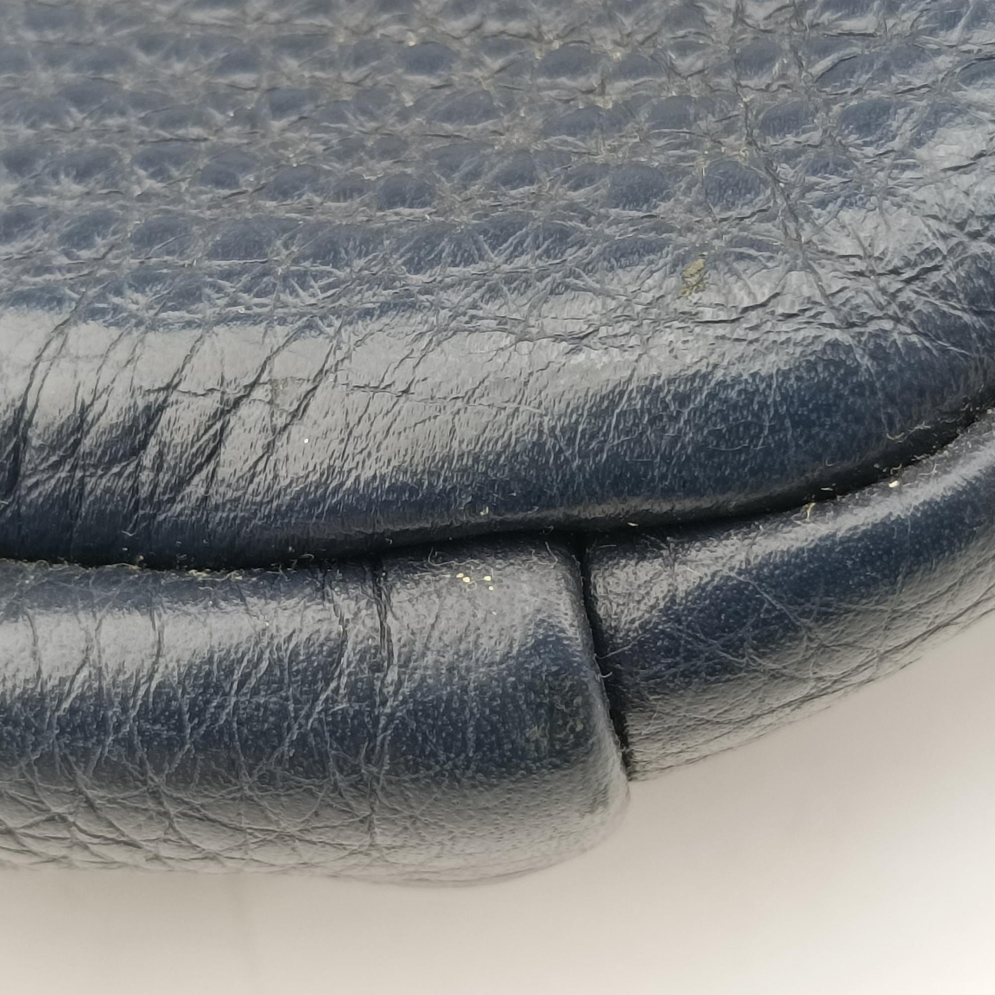 Vintage Fendi Pecan AMOR Logo Navy Leather 7VA446 bum bag/waist bag | stylenewstar