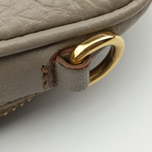 Pre-owned Prada VITELLO PHENIX camera bag Beige Leather 1N1674 shoulderbag | stylenewstar