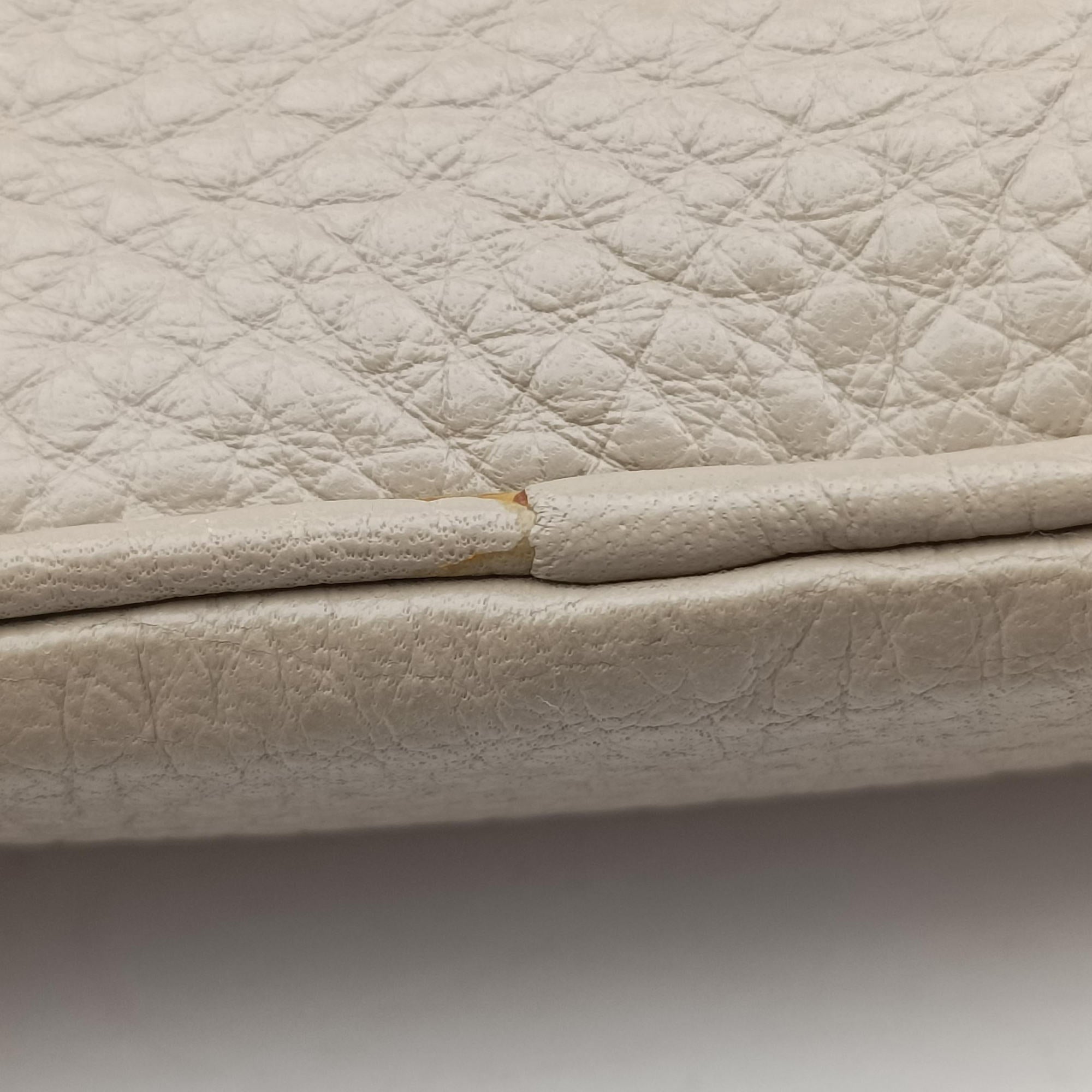 Pre-owned Prada VITELLO PHENIX camera bag Beige Leather 1N1674 shoulderbag | stylenewstar