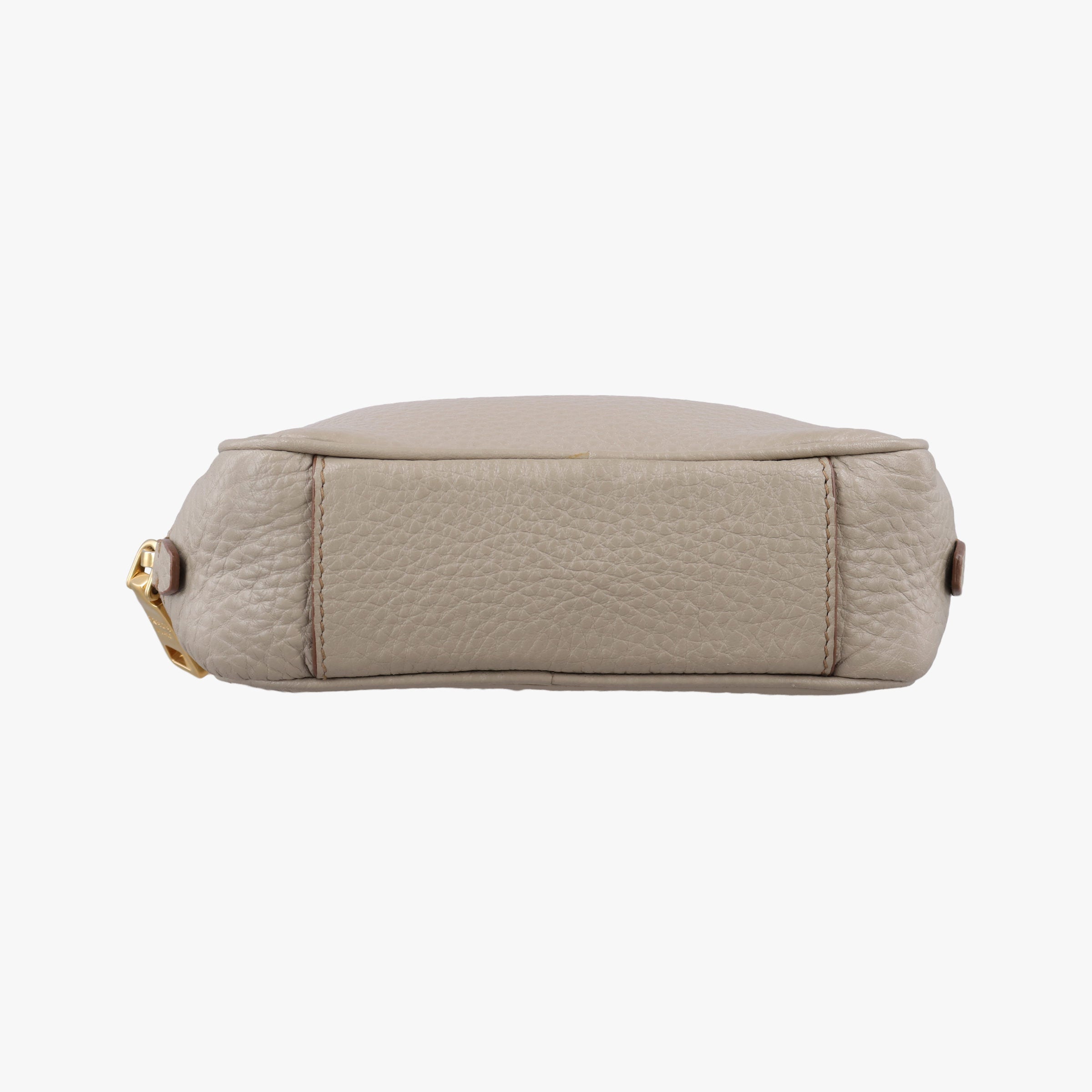 Pre-owned Prada VITELLO PHENIX camera bag Beige Leather 1N1674 shoulderbag | stylenewstar