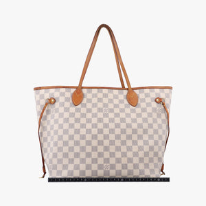 Vintage Louis Vuitton Neverfull MM Azur Damier Canvas N51107 shoulderbag | stylenewstar