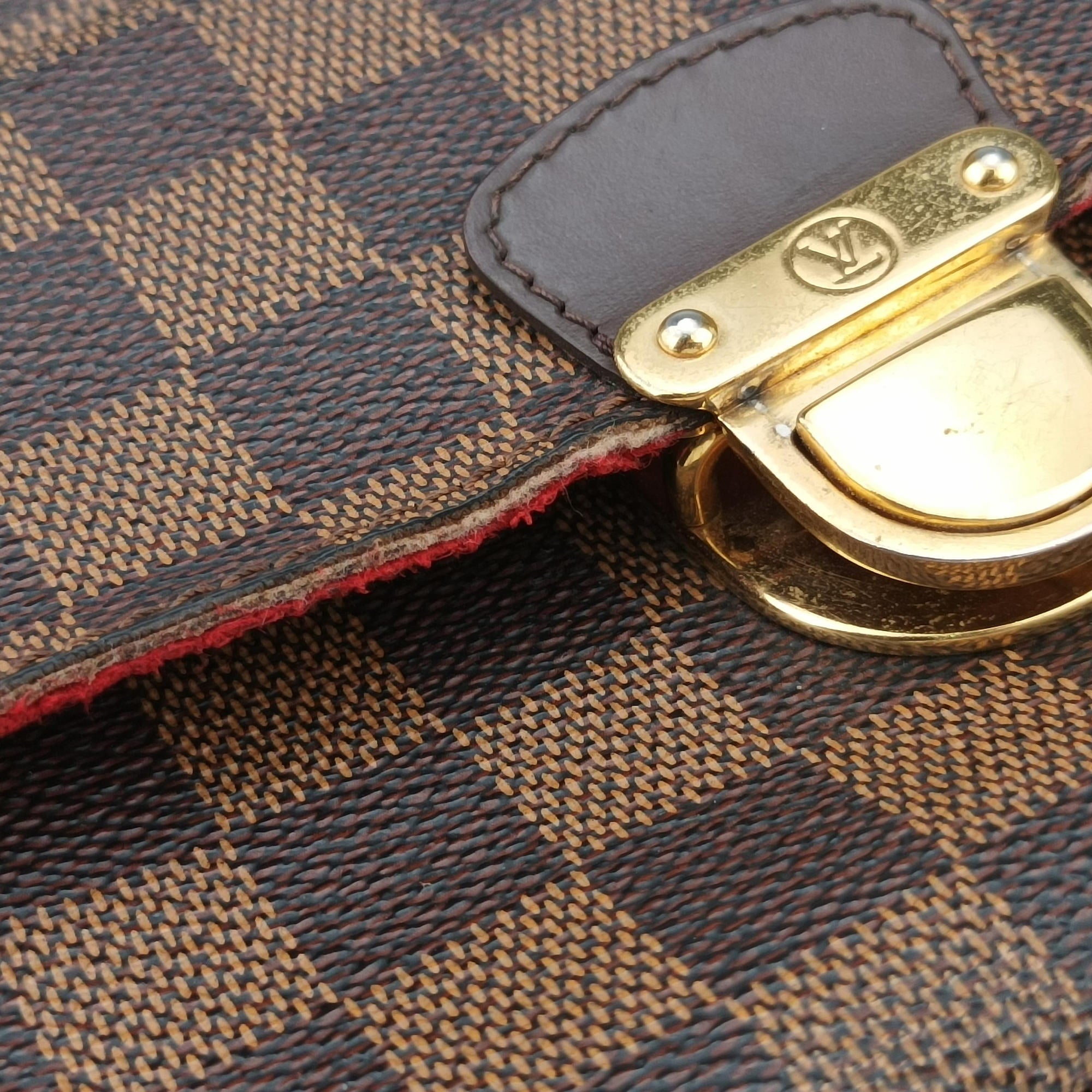 Pre-owned Louis Vuitton Ravello GM Ebene Monogram Canvas N60006 shoulderbag | stylenewstar