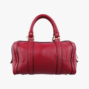 Pre-owned Gucci Sherry Line Red Leather 269876 handbag | stylenewstar