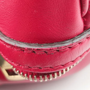 Pre-owned Gucci Sherry Line Red Leather 269876 handbag | stylenewstar