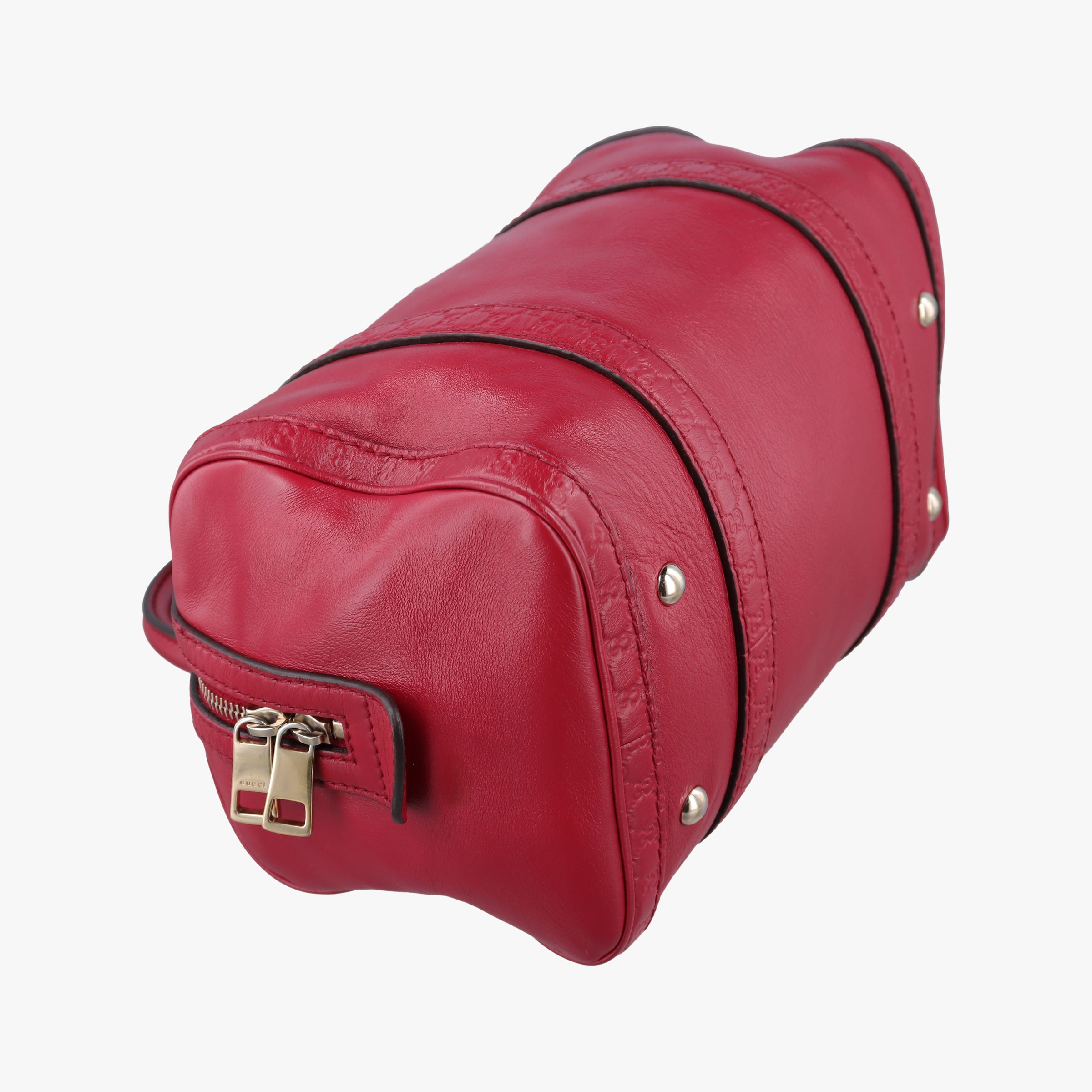 Pre-owned Gucci Sherry Line Red Leather 269876 handbag | stylenewstar
