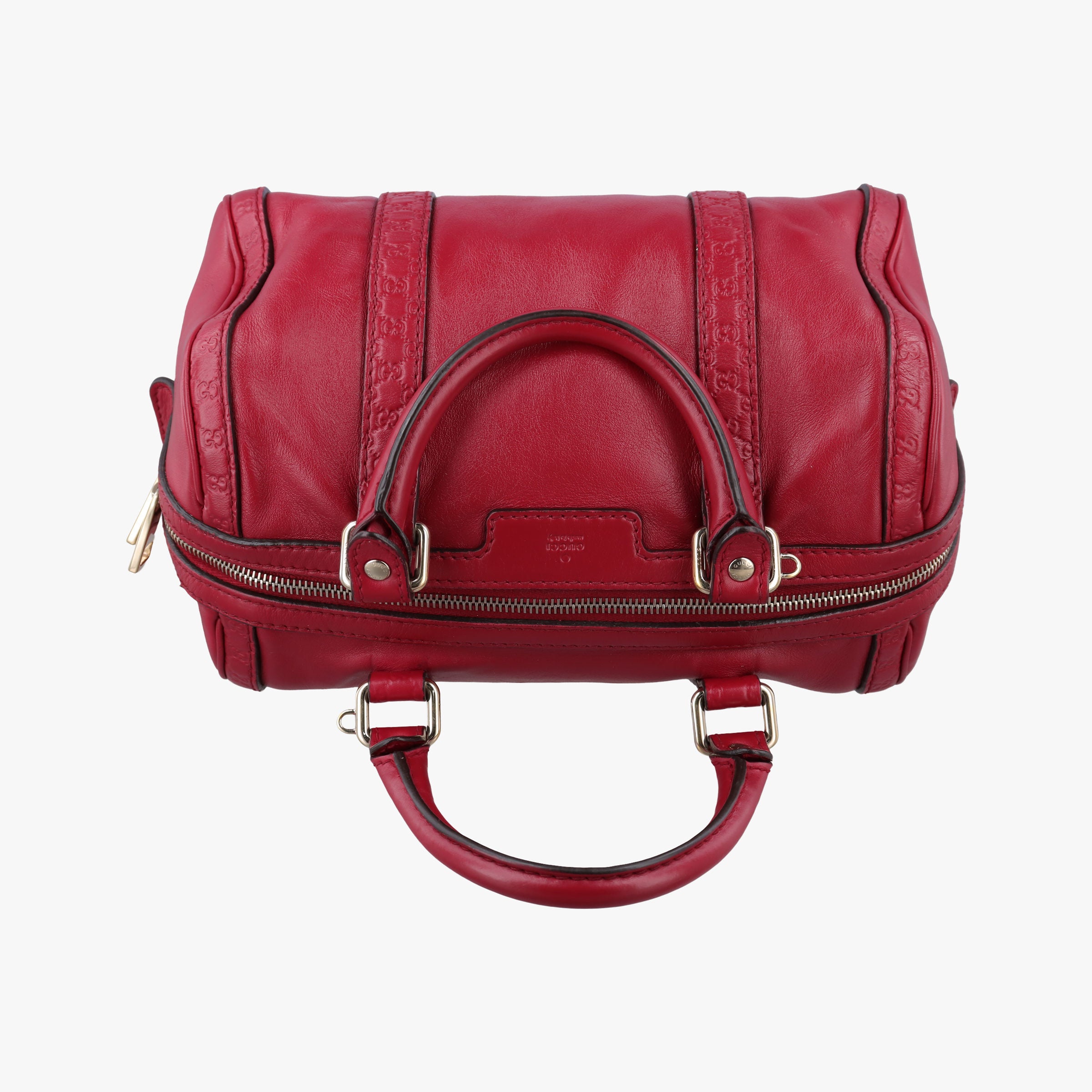 Pre-owned Gucci Sherry Line Red Leather 269876 handbag | stylenewstar