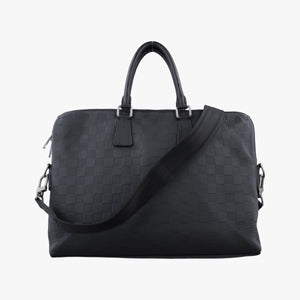 Vintage Louis Vuitton Porte Documents Jour Noir Damier Graphite N48224 shoulderbag | stylenewstar