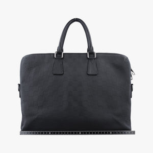 Vintage Louis Vuitton Porte Documents Jour Noir Damier Graphite N48224 shoulderbag | stylenewstar