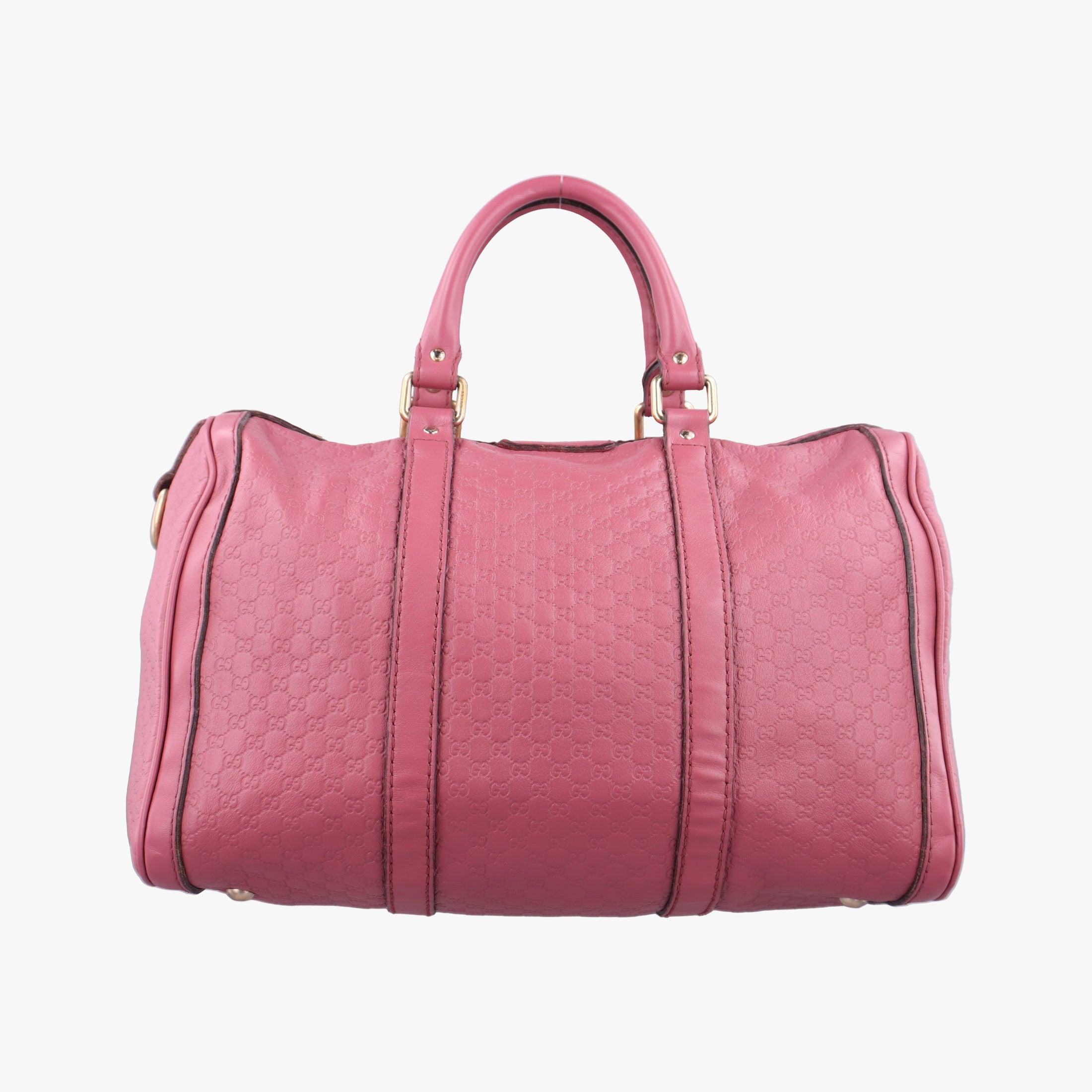 Pre-owned Gucci Sherry Line Pink Leather 247205 handbag | stylenewstar