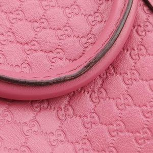 Pre-owned Gucci Sherry Line Pink Leather 247205 handbag | stylenewstar