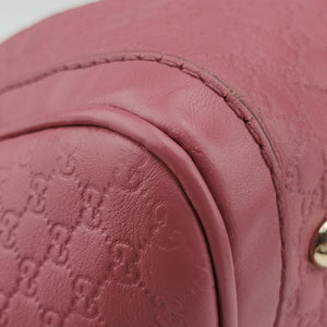 Pre-owned Gucci Sherry Line Pink Leather 247205 handbag | stylenewstar