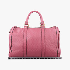Pre-owned Gucci Sherry Line Pink Leather 247205 handbag | stylenewstar