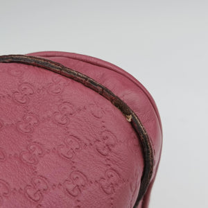 Pre-owned Gucci Sherry Line Pink Leather 247205 handbag | stylenewstar