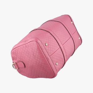 Pre-owned Gucci Sherry Line Pink Leather 247205 handbag | stylenewstar