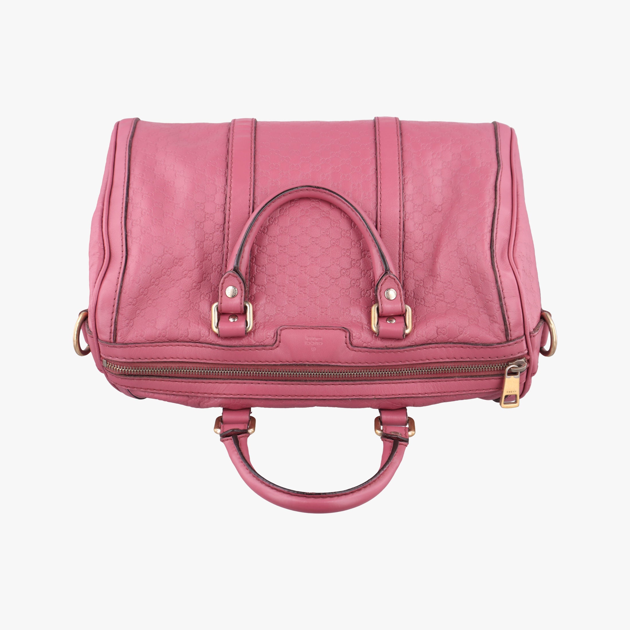 Pre-owned Gucci Sherry Line Pink Leather 247205 handbag | stylenewstar