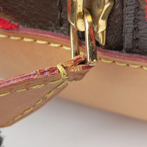 Pre-owned Louis Vuitton Deauville Cube Rosso Monogram Tuftage M40922 clutchbag | stylenewstar