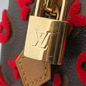 Pre-owned Louis Vuitton Deauville Cube Rosso Monogram Tuftage M40922 clutchbag | stylenewstar