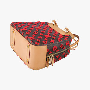 Pre-owned Louis Vuitton Deauville Cube Rosso Monogram Tuftage M40922 clutchbag | stylenewstar