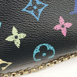 Secondhand Louis Vuitton Pochette Mira MM Noir Monogram Multicolor M60097 handbag | stylenewstar