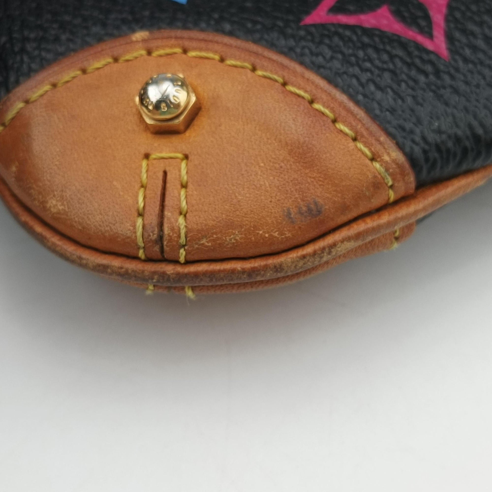 Secondhand Louis Vuitton Pochette Mira MM Noir Monogram Multicolor M60097 handbag | stylenewstar