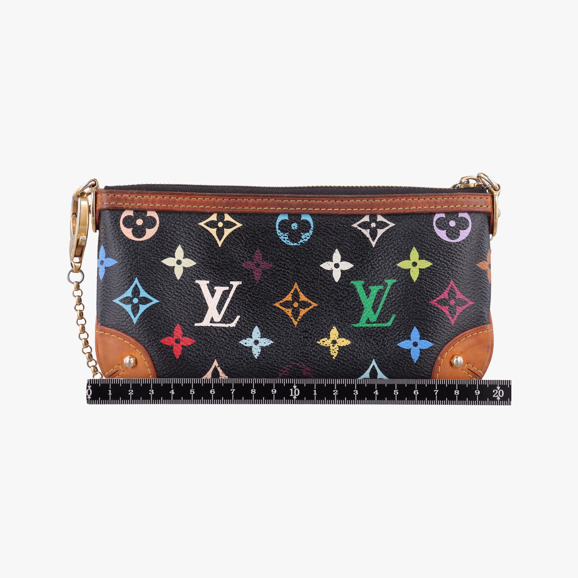 Secondhand Louis Vuitton Pochette Mira MM Noir Monogram Multicolor M60097 handbag | stylenewstar