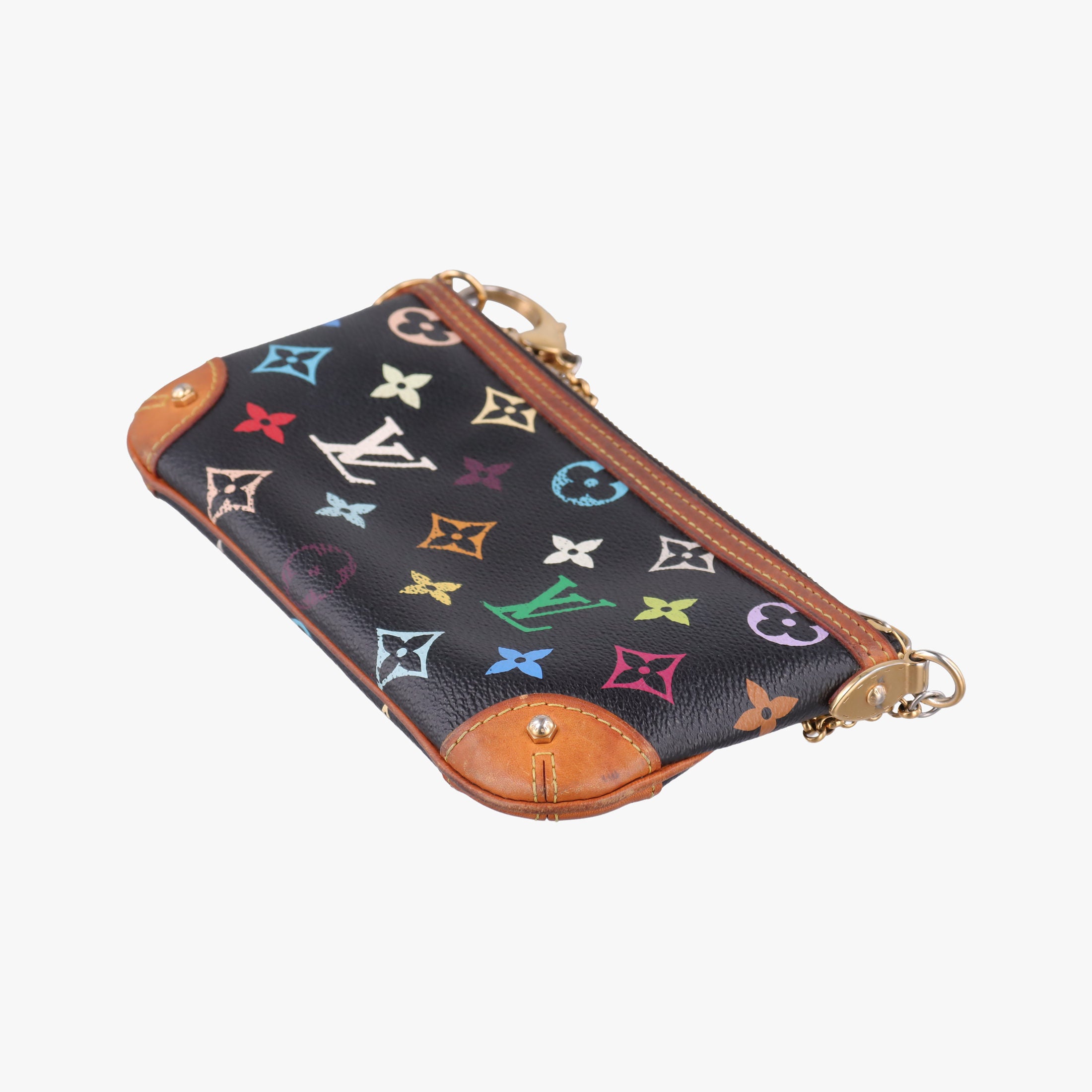 Secondhand Louis Vuitton Pochette Mira MM Noir Monogram Multicolor M60097 handbag | stylenewstar