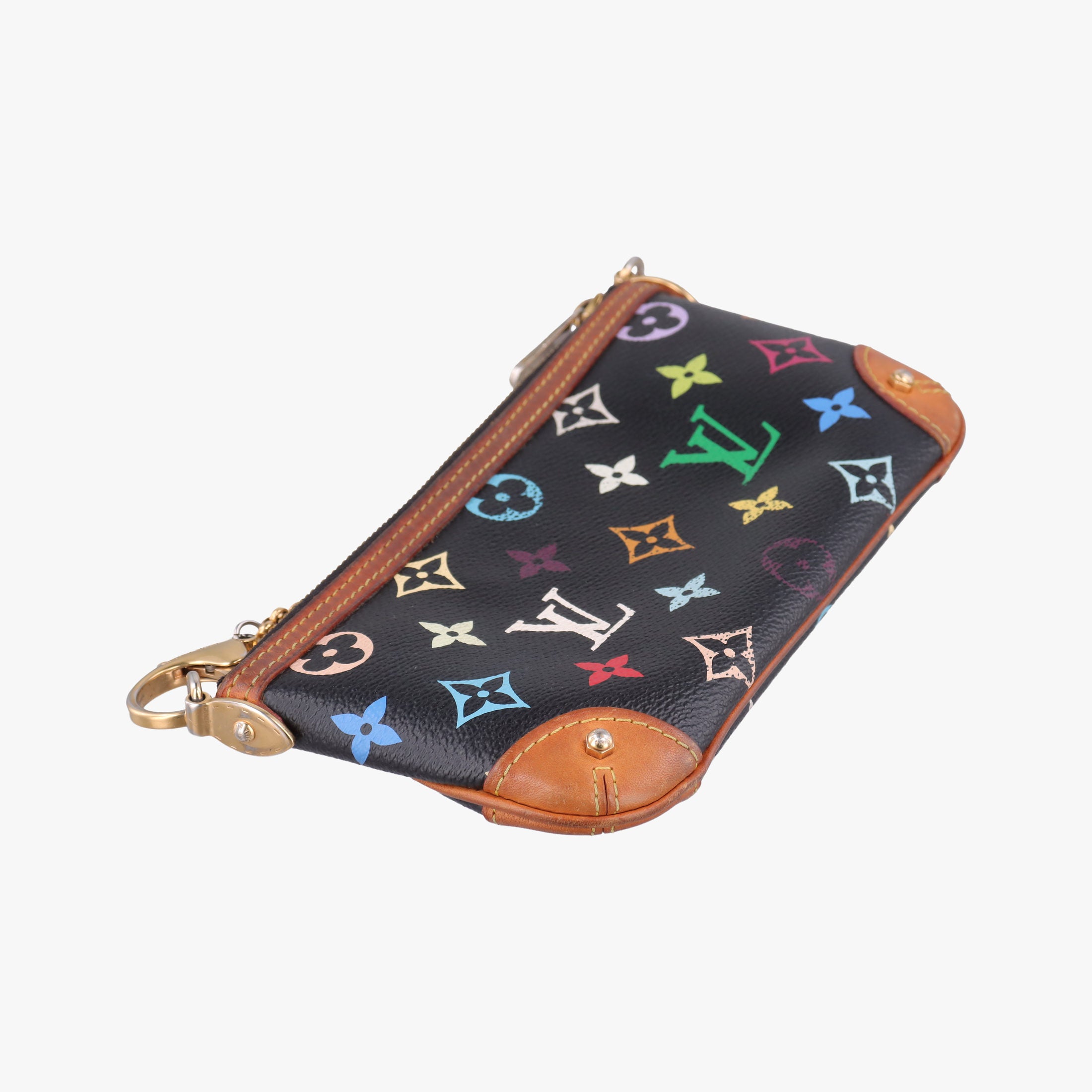 Secondhand Louis Vuitton Pochette Mira MM Noir Monogram Multicolor M60097 handbag | stylenewstar