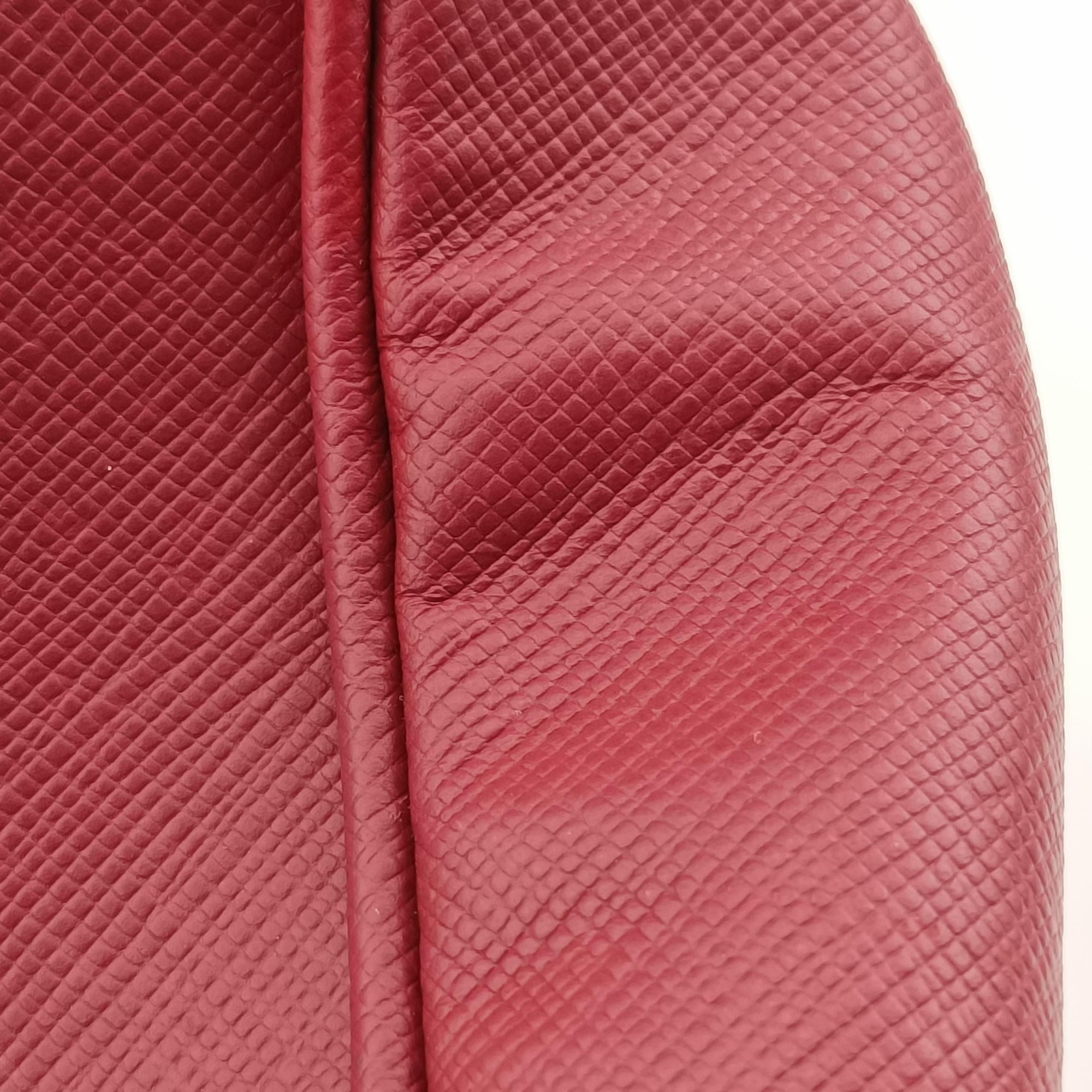 Vintage Prada Galleria Front Pocket Red SAFFIANO Leather BN2674 shoulderbag | stylenewstar