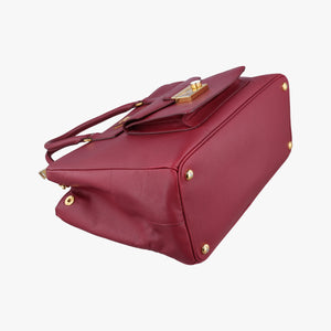 Vintage Prada Galleria Front Pocket Red SAFFIANO Leather BN2674 shoulderbag | stylenewstar