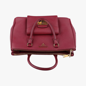 Vintage Prada Galleria Front Pocket Red SAFFIANO Leather BN2674 shoulderbag | stylenewstar