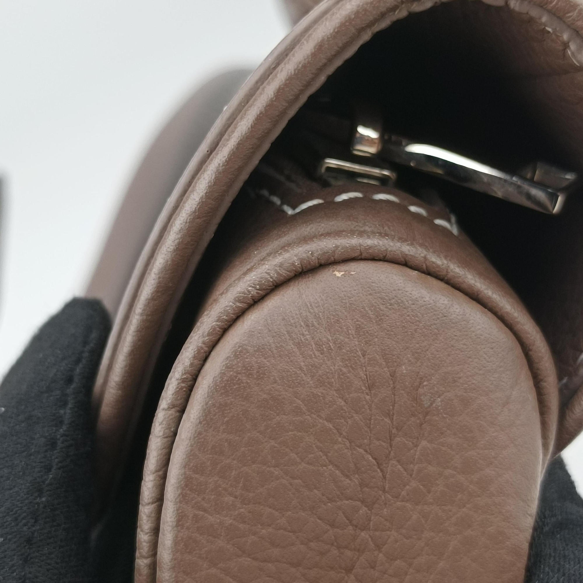 Pre-owned Christian Dior Saddle Brown Leather  bum bag/waist bag | stylenewstar