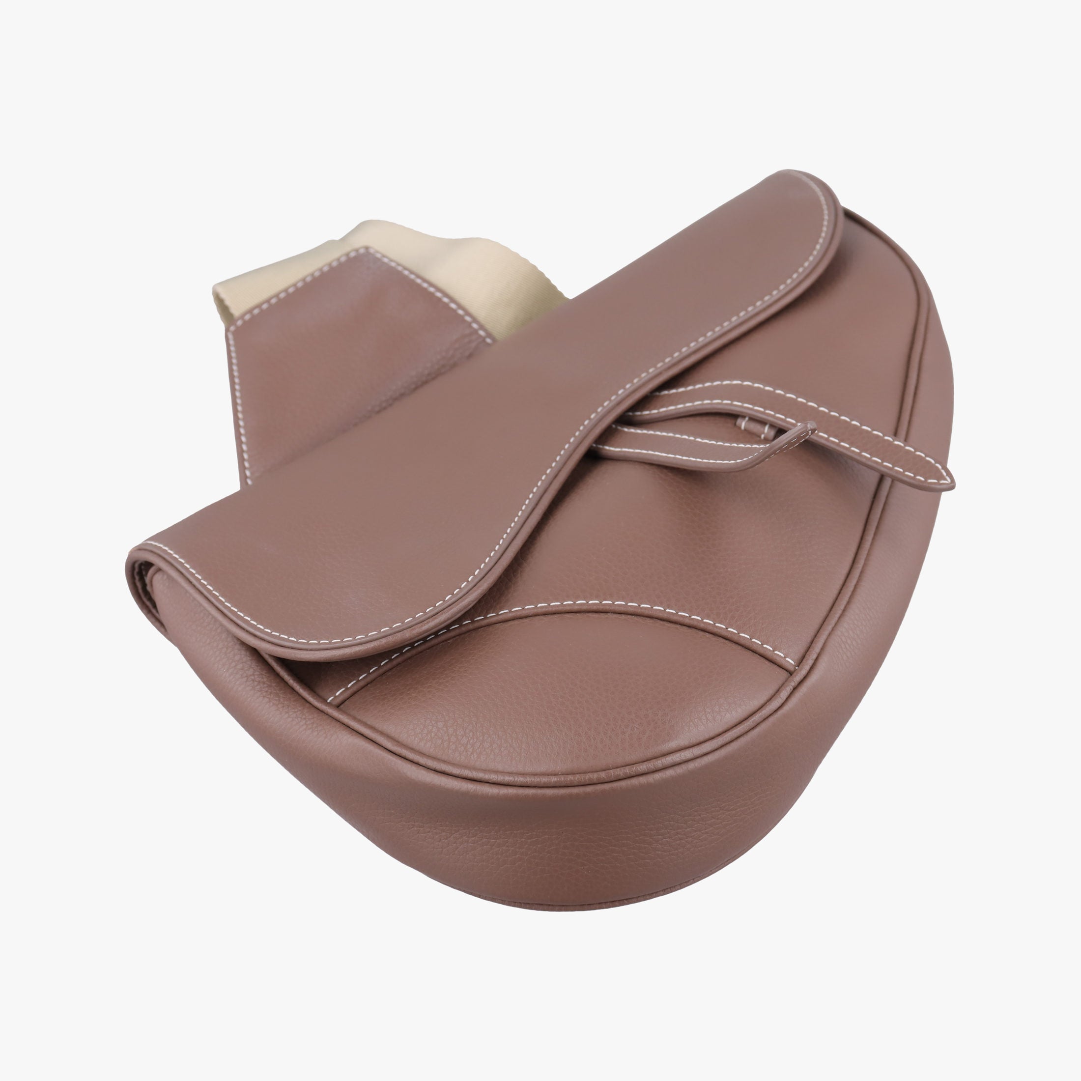 Pre-owned Christian Dior Saddle Brown Leather  bum bag/waist bag | stylenewstar