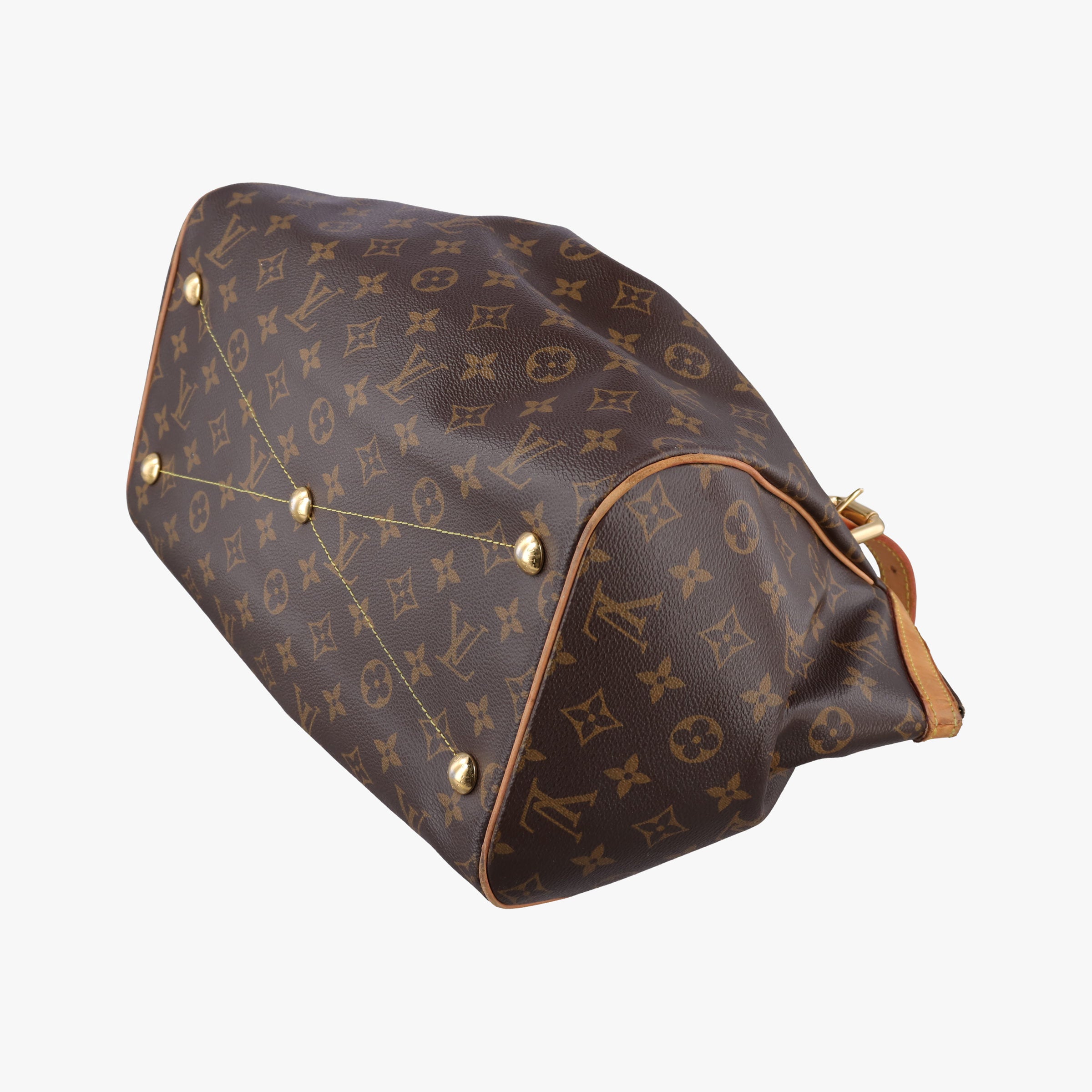 Pre-owned Louis Vuitton TIVOLI GM Brown Monogram Canvas M40144 handbag | stylenewstar