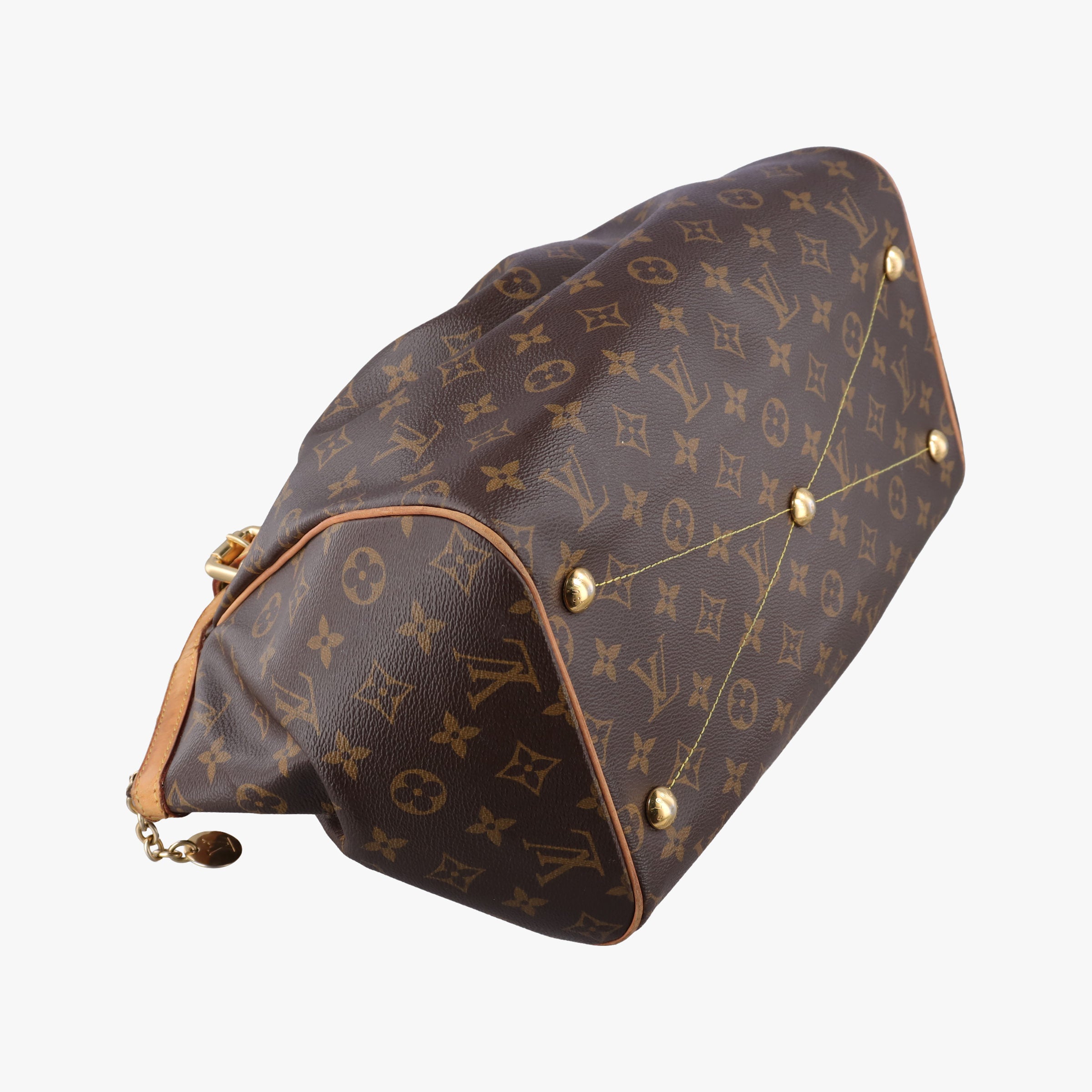 Pre-owned Louis Vuitton TIVOLI GM Brown Monogram Canvas M40144 handbag | stylenewstar