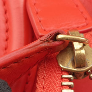 Secondhand Celine Luggage Mini Shopper Orange Leather  handbag | stylenewstar