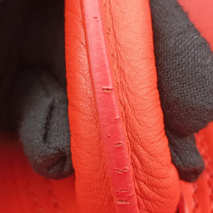 Secondhand Celine Luggage Mini Shopper Orange Leather  handbag | stylenewstar