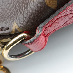 Vintage Louis Vuitton RETIRO PM brown×CERISE Monogram Canvas×calf leather M40546 shoulderbag | stylenewstar