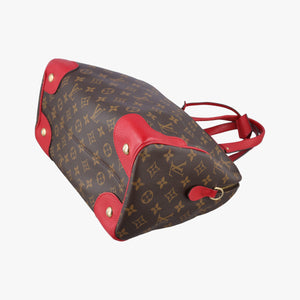 Vintage Louis Vuitton RETIRO PM brown×CERISE Monogram Canvas×calf leather M40546 shoulderbag | stylenewstar