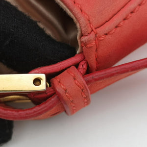 Pre-owned Fendi Big Mamma Forever Flap Orange Leather 8BR638 shoulderbag | stylenewstar