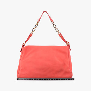 Pre-owned Fendi Big Mamma Forever Flap Orange Leather 8BR638 shoulderbag | stylenewstar